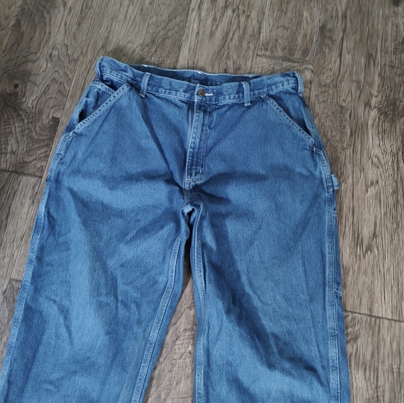 Carhartt dungaree fit carpenter jeans Men's Size 38-32 - Picture 6 of 14
